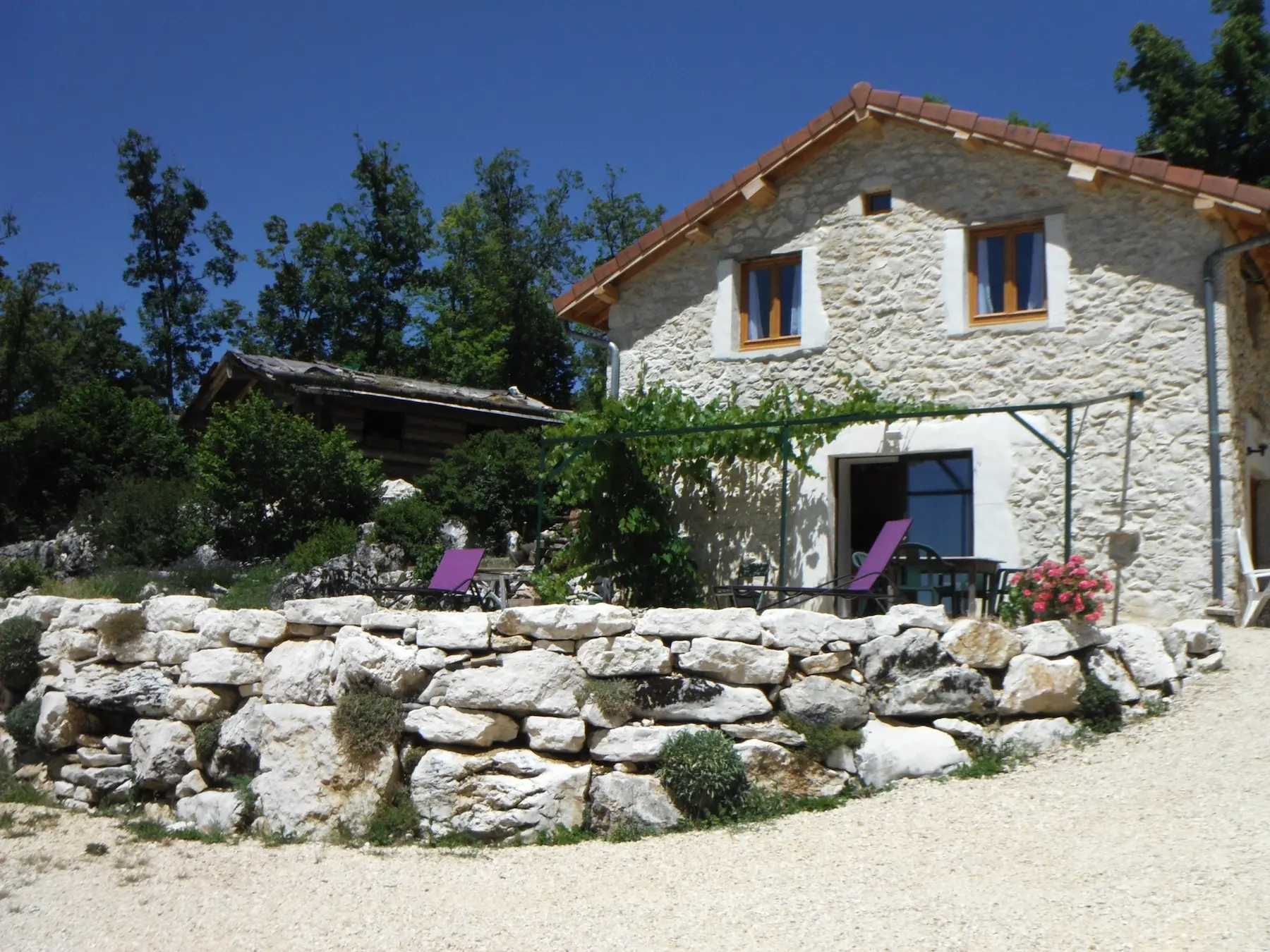 Terrasse Sud Gîte Vercors Nature